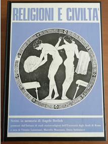 Religioni e civilt vol. III scritti in memoria di Angelo Brelich